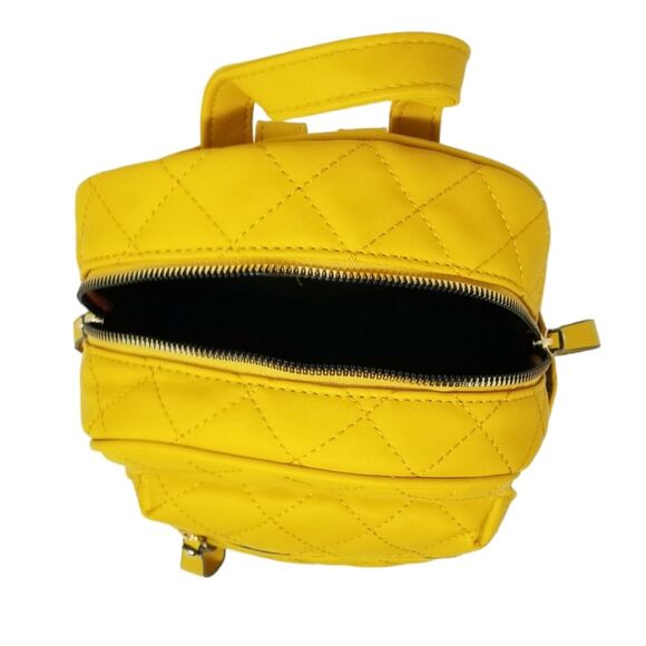 Yellow Quilted Backpack and Wallet set - Picture 10 of 14